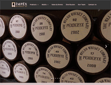 Tablet Screenshot of impexbev.com